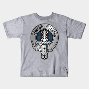 Clan Cameron Crest & Hunting Tartan Kids T-Shirt